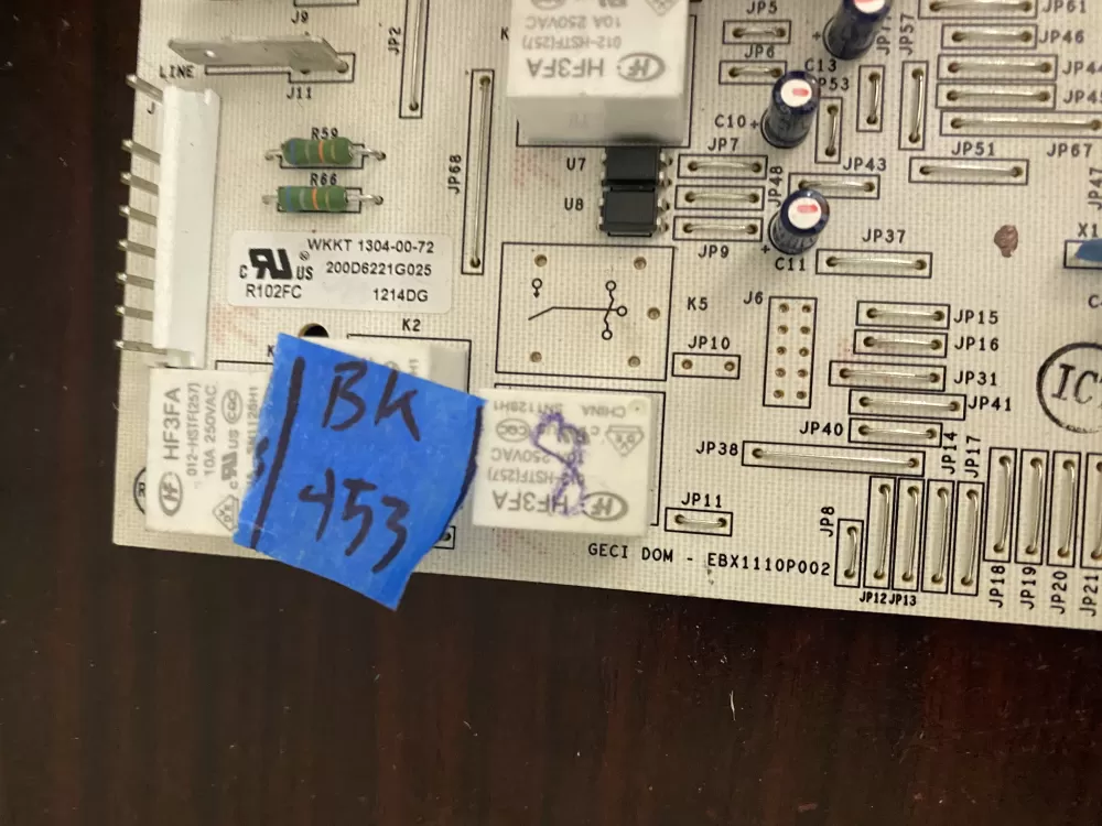 GE WR55X11072 Refrigerator Control Board AZ36313 | BK453
