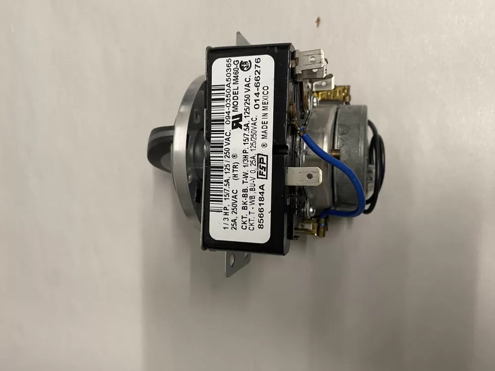 Whirlpool 8566184A 8566184 WP8566184 AP6013380 8566184R PS11746606 Dryer Timer