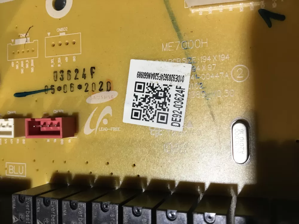 Samsung DE92-03624F Microwave Control AZ63212 | NR1968