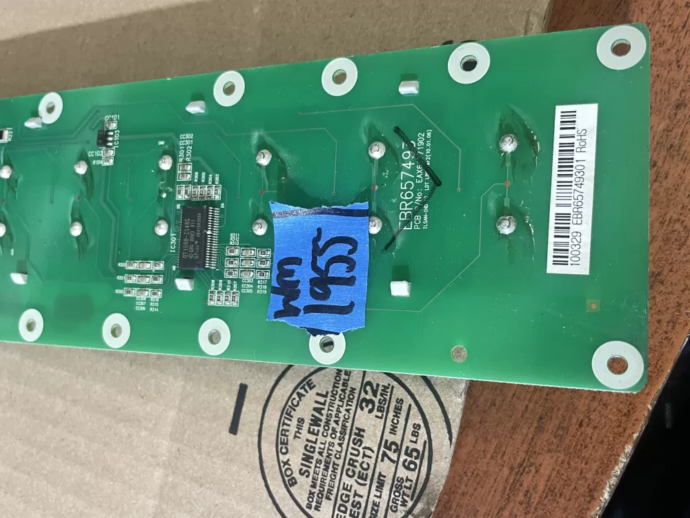 LG EBR65749301 Refrigerator Dispenser Control Board AZ96216 | Wm1955