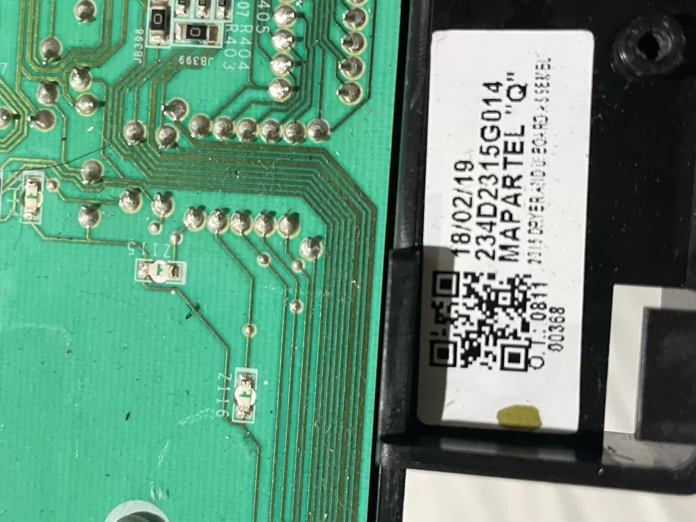 GE 234D2315G014 Dryer Control Board Chassis Main Assembly AZ200717 | Wmv561