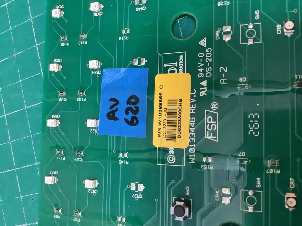 Whirlpool Washer User Control Board W10051101 W100510 AZ226161 | ARV620