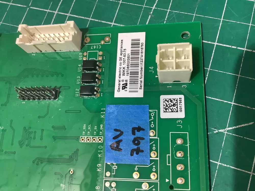 GE 197D8502G501 EBX1425P001 Refrigerator Control Board AZ188541 | AV797