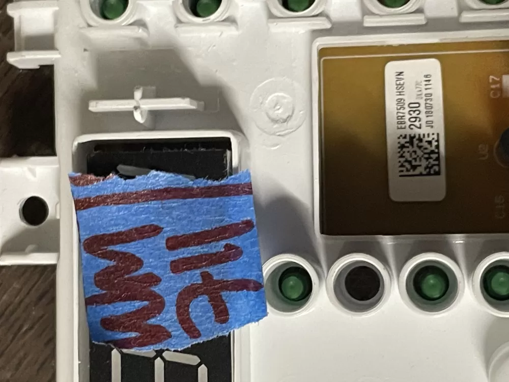 LG EBR75092930 Washer UI Control Board AZ45827 | Wm711