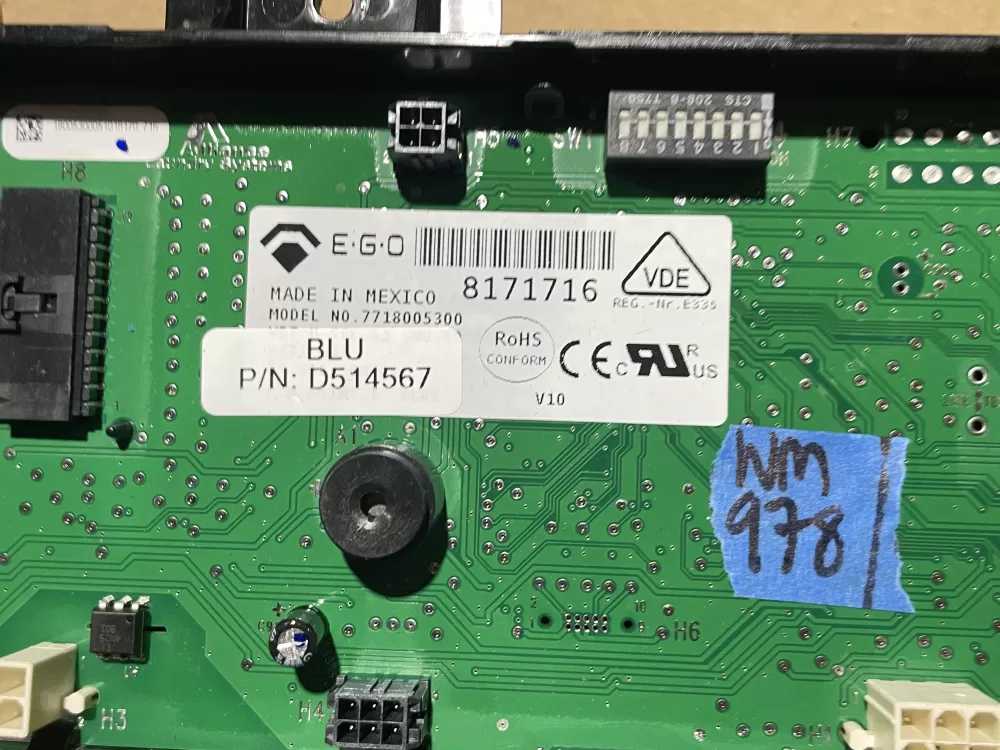 SpeedQueen D514567 Dryer Control Board AZ68282 | Wm978