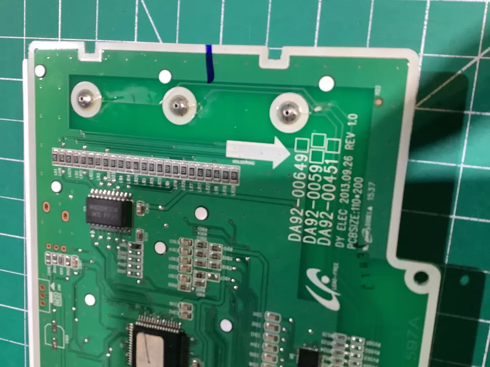 Samsung DA92 00649A Refrigerator Control Board Dispenser AZ139395 | NR2371