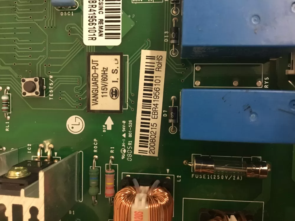 LG EBR41956101 EBR41956102 Refrigerator Control Board AZ28980 | NR81