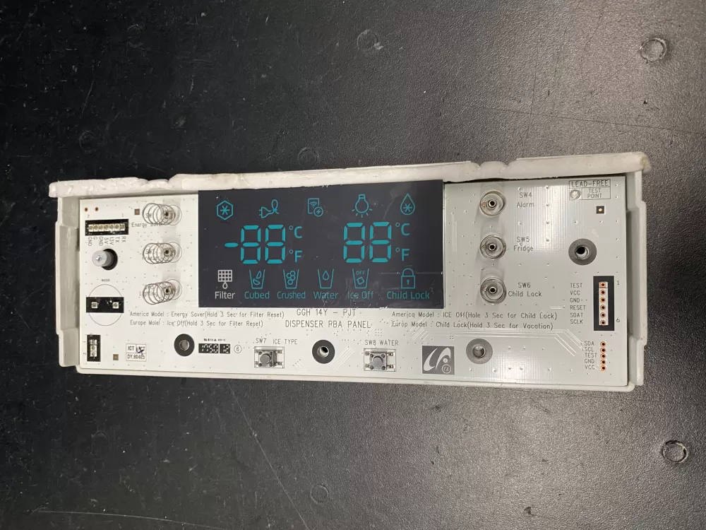 Samsung DA97-11879K Refrigerator Control Board Dispenser
