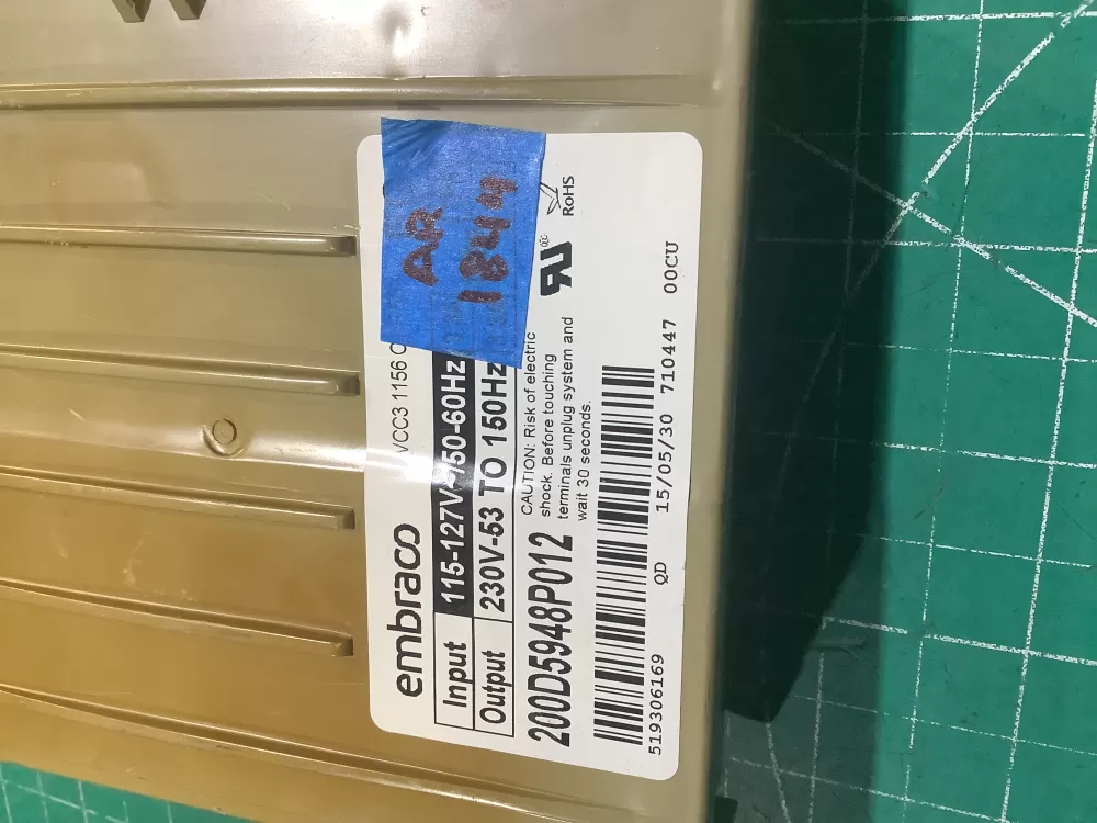 GE 200D5948P012 Refrigerator Control Board Inverter AZ227241 | AR1844