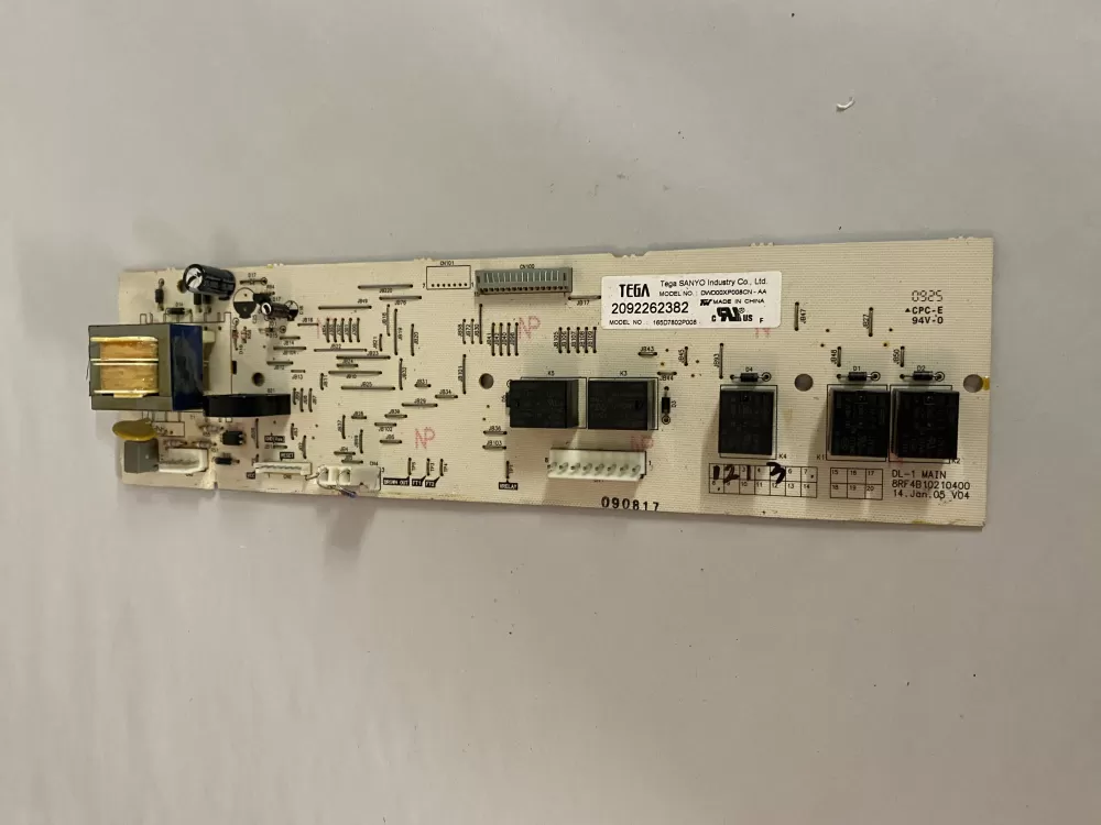 GE 165D7802P008 Dishwasher Control Board
