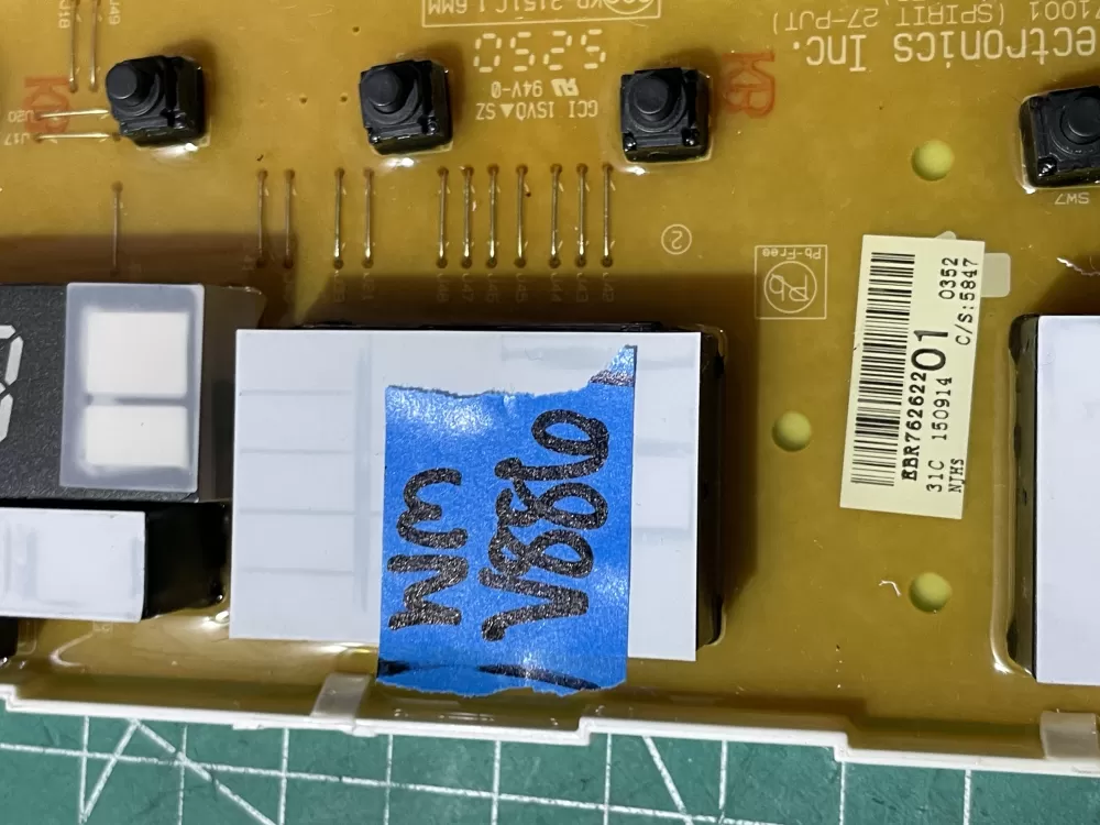 LG EBR76262201 EBR75446006 Washer Control Board AZ196427 | Wmv886