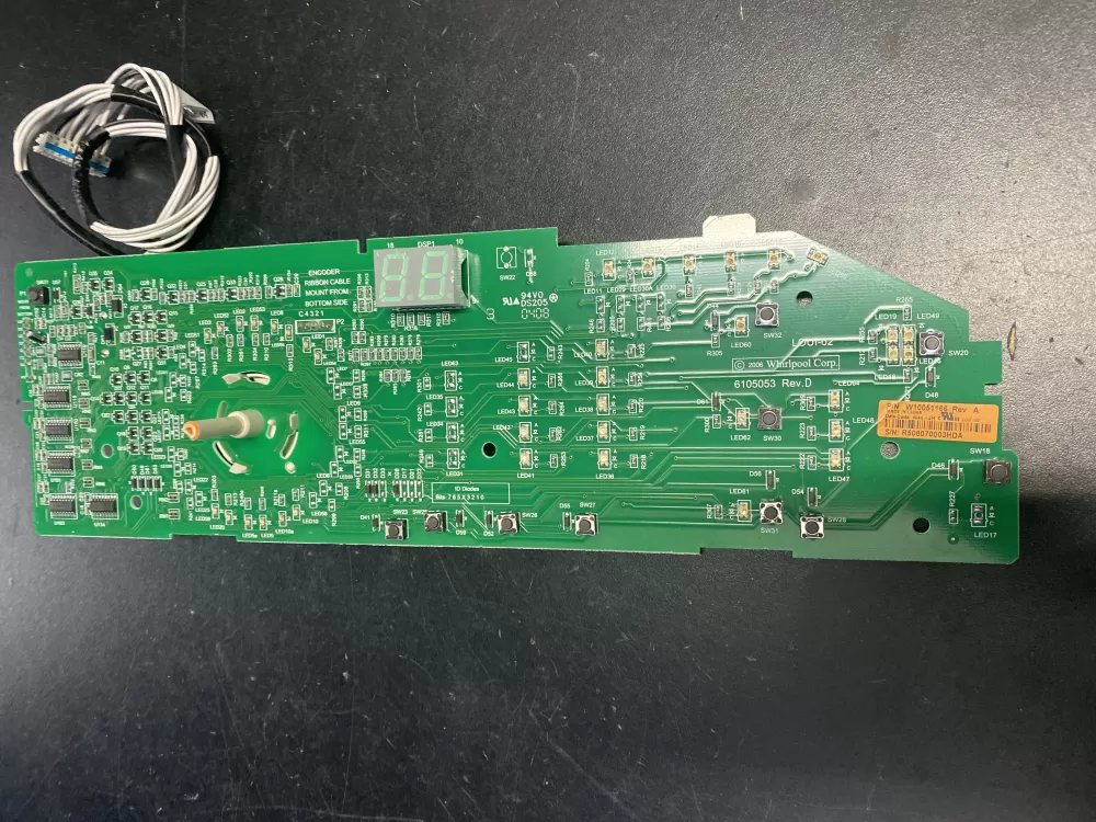 Whirlpool W10051166 Dryer Control Board