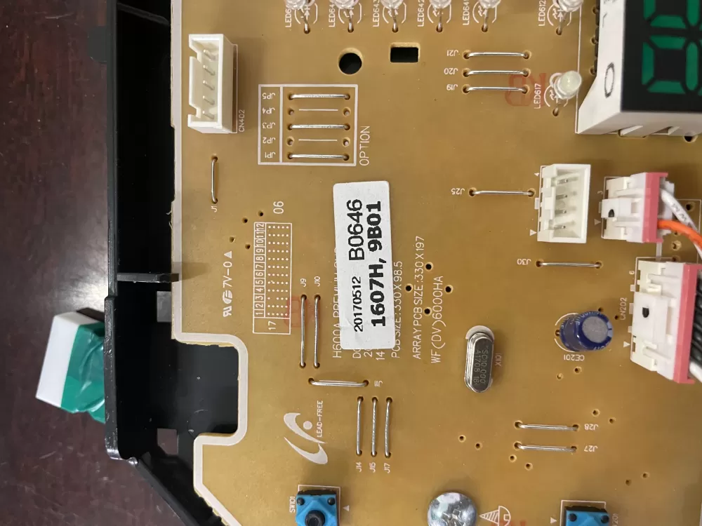 Samsung DC92-01607H Dryer Control Board AZ36628 | KMV304