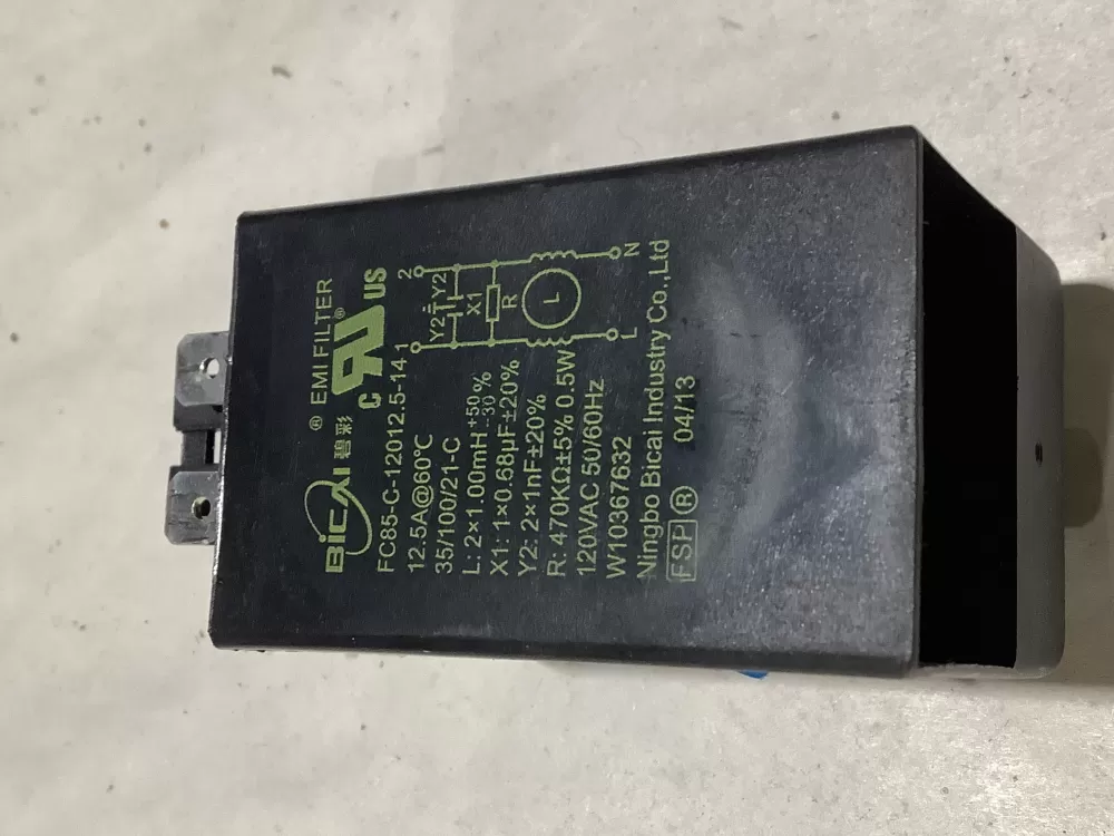 Whirlpool W11316771 Washer EMI Power Filter AZ112902 | Sl83