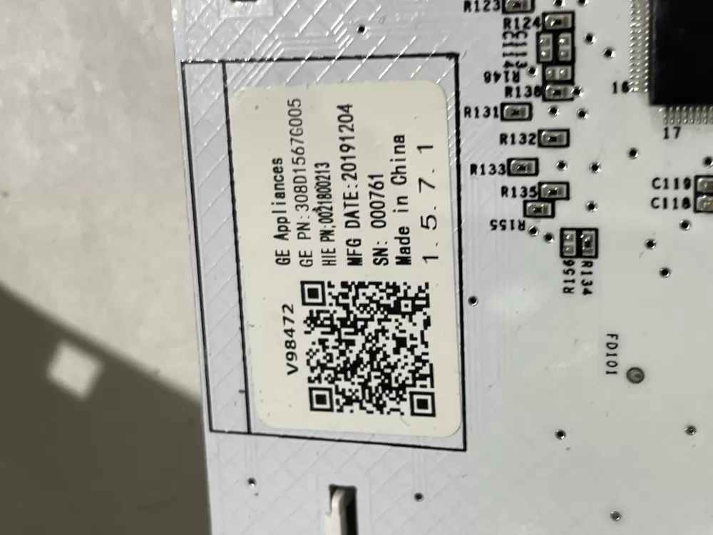 GE 308D1567G005 308d1567g005 Washer Control Board AZ184690 | Wm256