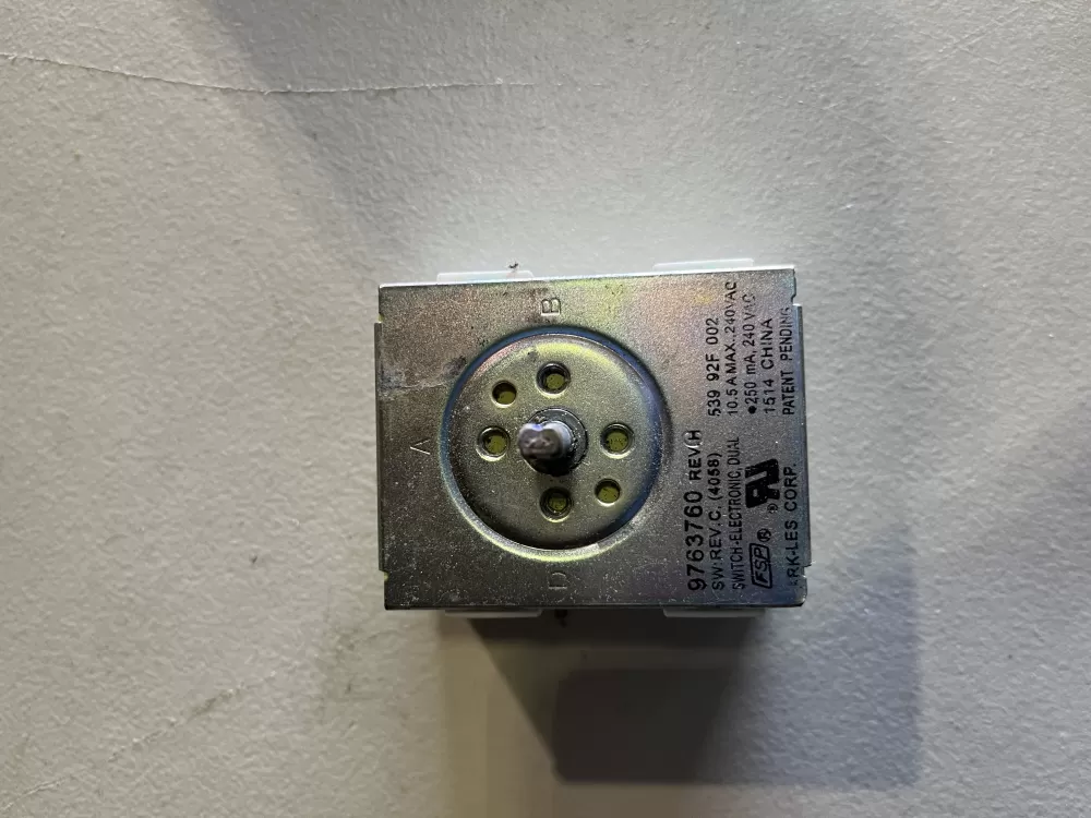 KitchenAid 9759781 9759782 9760000 9760001 9760691 9763760 W10307362 WP9763760 PS11747405 Range Control Board Infinite Switch