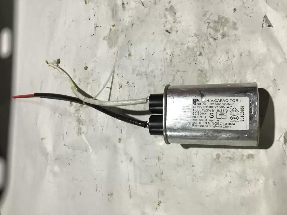 GE CH85-21100-2100V-AC  WB27X10308  WB27X10520  WB27X10701  WB27X10747  WB27X10805  1474118  AP4412060  PS2353613  EAP2353613 Microwave High Voltage Capacitor