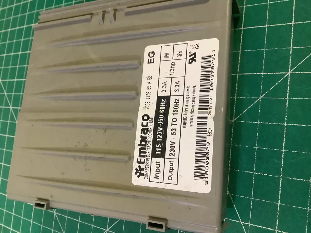  519303023 Refrigerator Control Board Embraco Inverter AZ195038 | NR658
