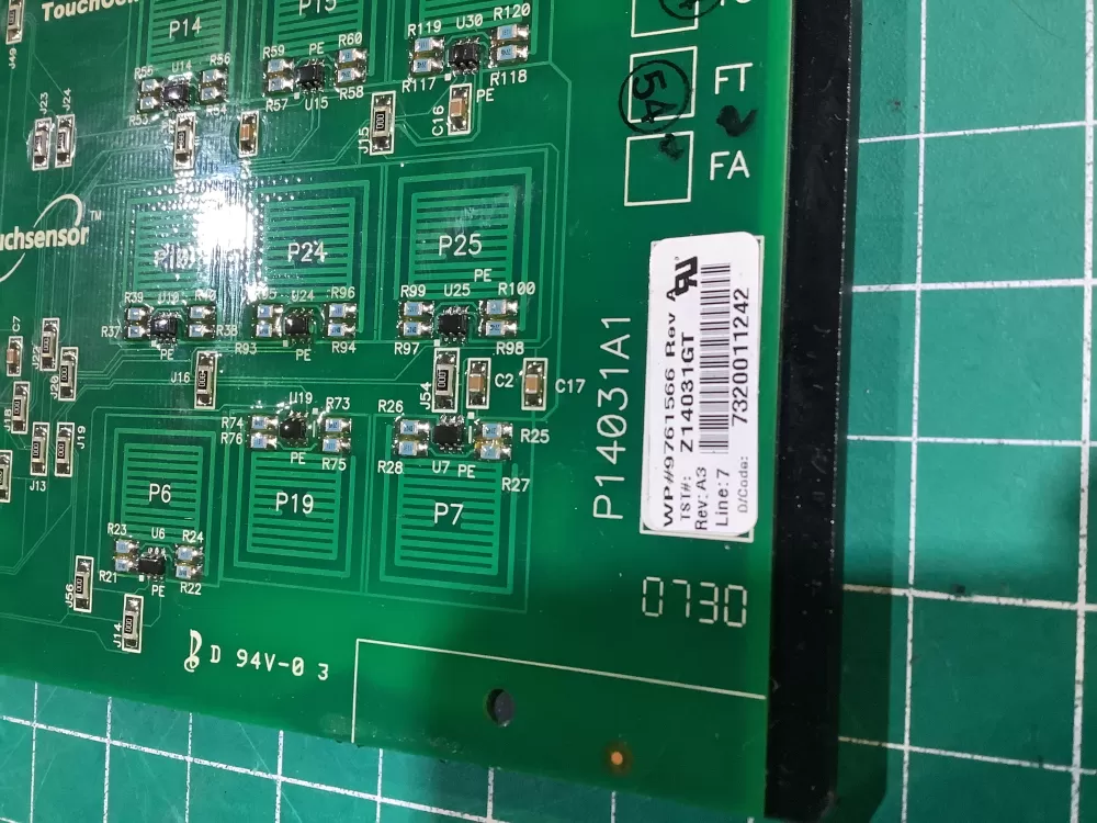 KitchenAid Whirlpool 9761566 Range Control Board Touch Panel AZ146117 | NR2451
