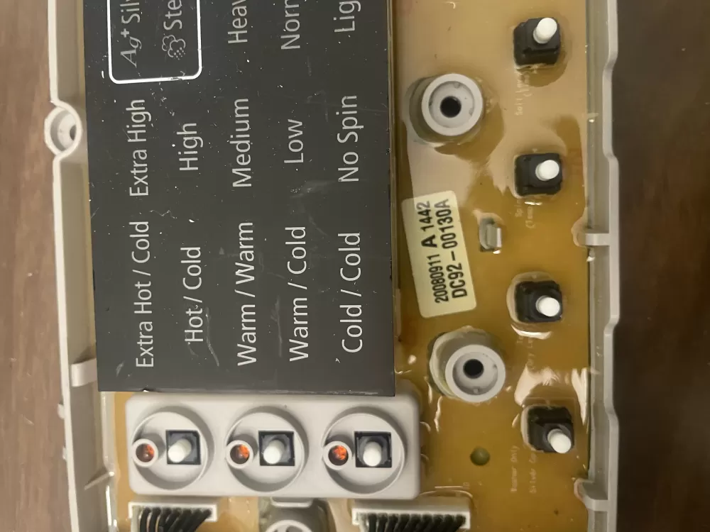 Samsung DC92-00130A DC92-00125A Washer UI Control Board AZ95597 | KMV385
