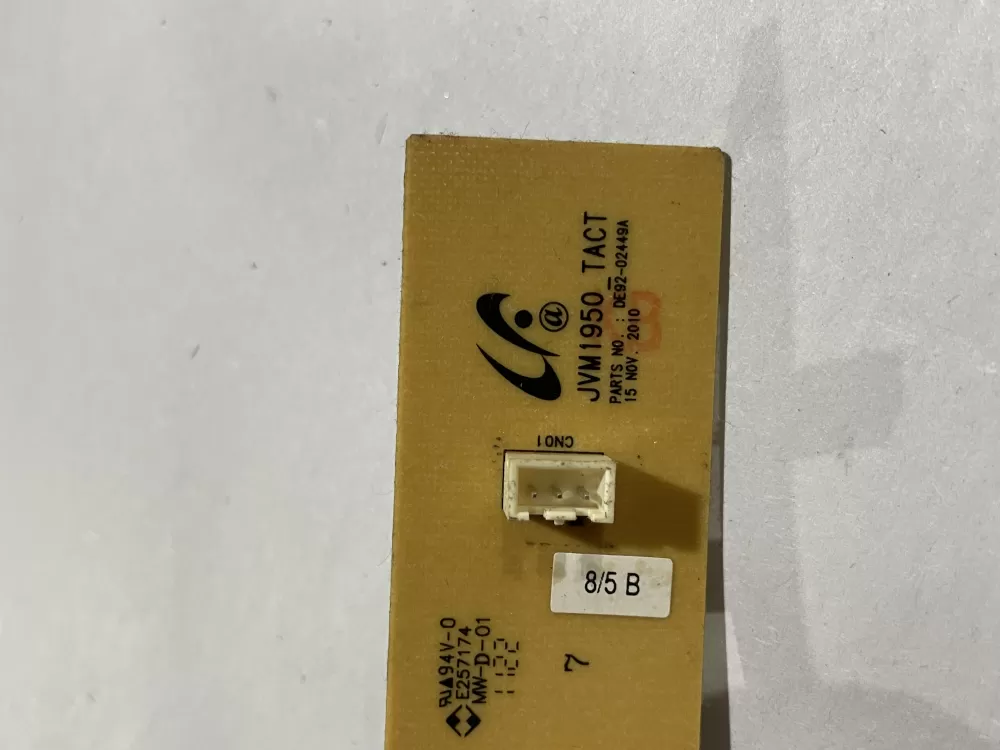 Samsung 02449A Wb23x10022 Microwave Control Board Pcb Switch AZ186752 | Wm2682