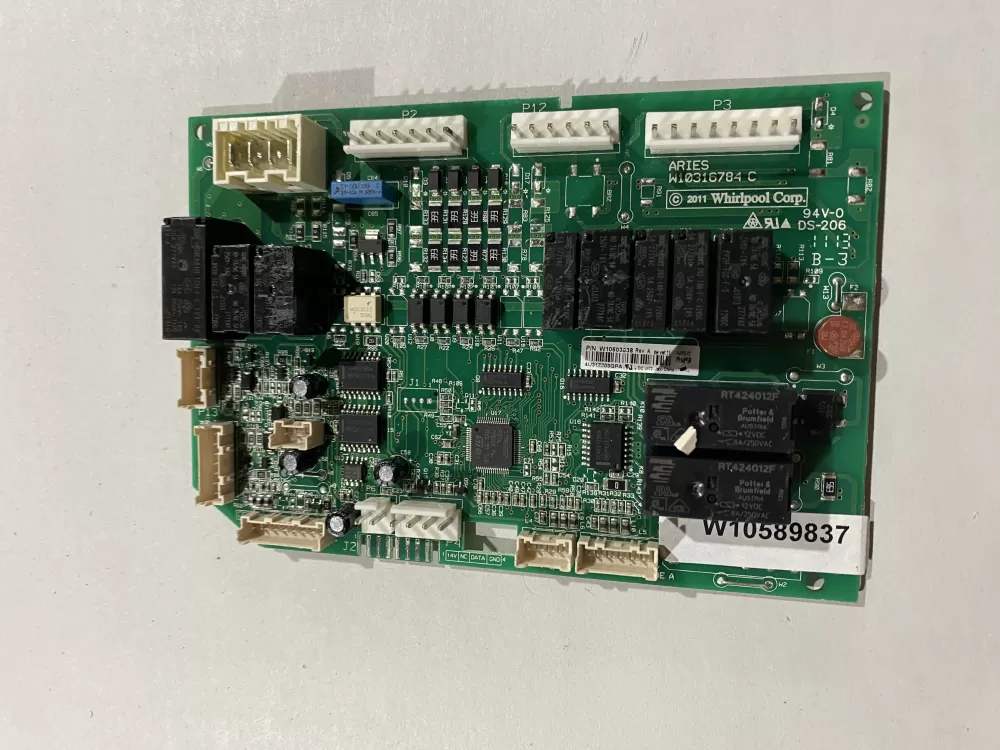 Whirlpool  Maytag  KitchenAid  Kenmore W10589837 WPW10589837 PS11756599 Refrigerator Control Board