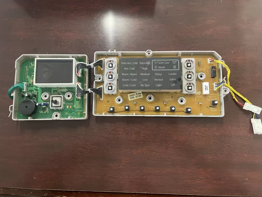 Samsung DC92-00130A DC92-00125A Washer UI Control Board AZ32313 | KMV73