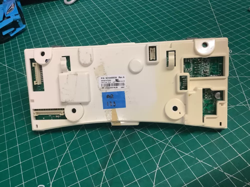 Whirlpool W10455538 Washer Control Board User Interface AZ197798 | AR123