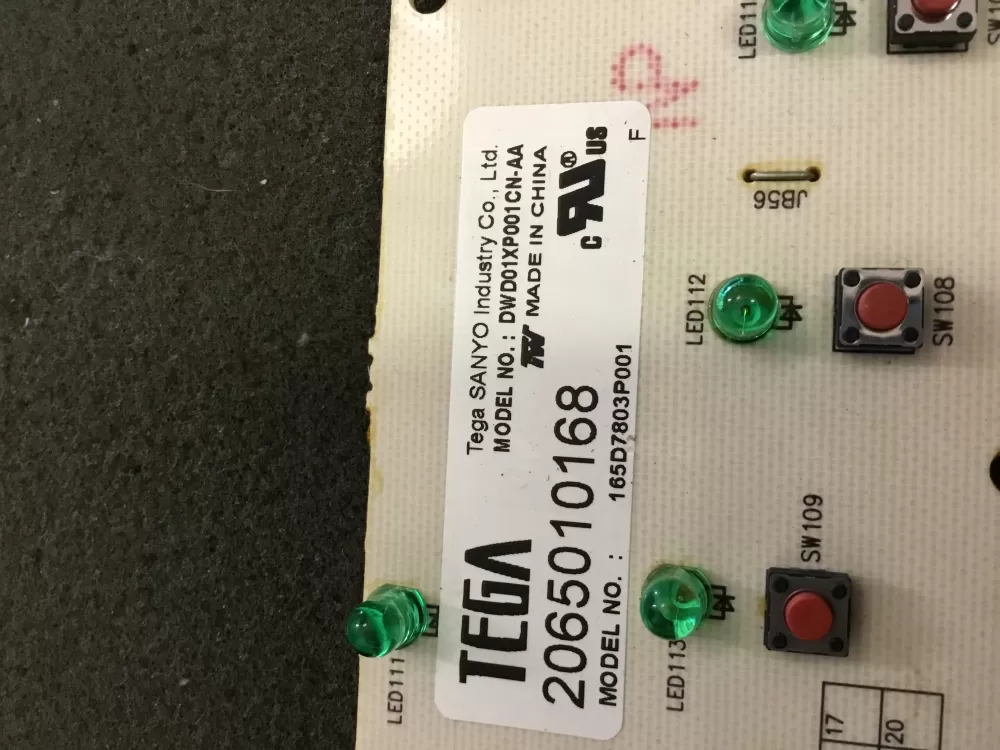 GE 165D7803P001 Dishwasher Control Board AZ100087 | NR119