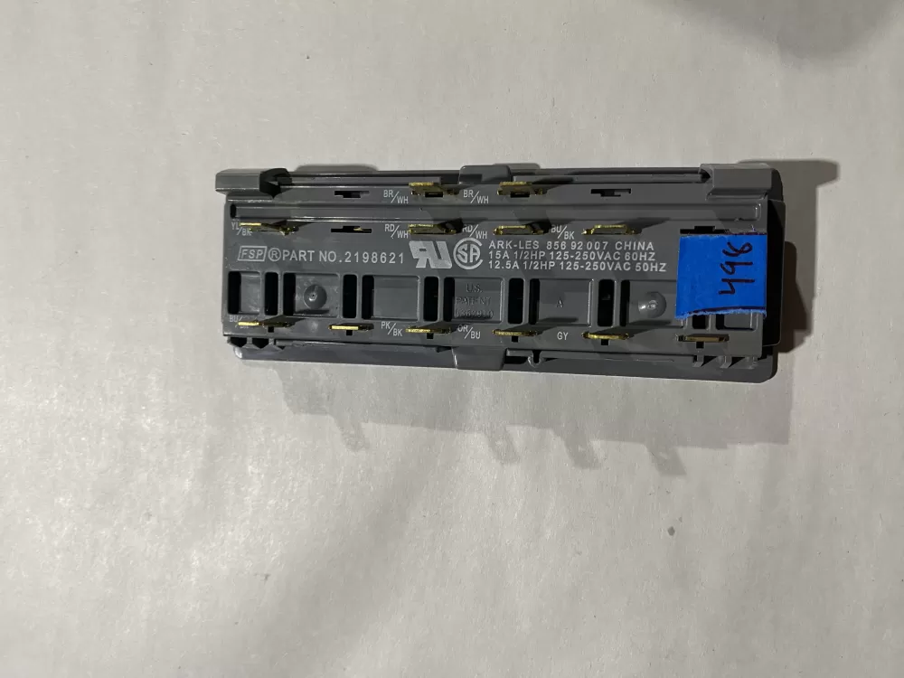 Whirlpool Maytag 2198621 Refrigerator Control Board Dispenser AZ189241 | BK498