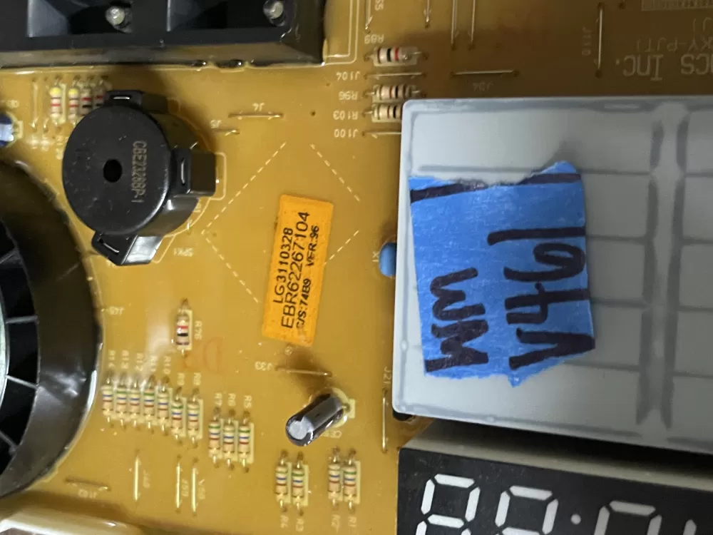 LG EBR62267101 EBR62267104 PS3645416 Washer Control Board AZ50741 | Wmv461