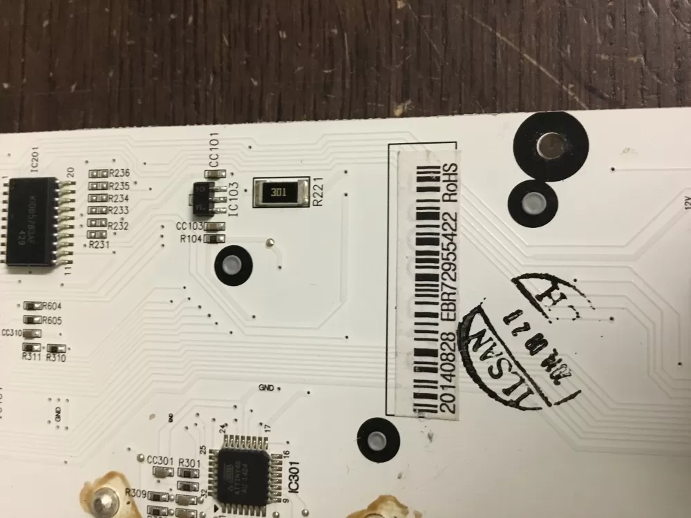 LG EBR72955422 EBR72955426 Refrigerator Control Board AZ17862 | NR184