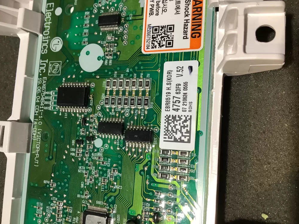 LG EBR85194757 Washer Control Board AZ121123 | NR2227