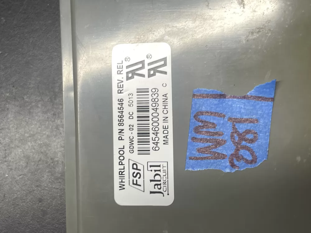 Whirlpool WP8564547 Dishwasher Control Board AZ36488 | Wm381