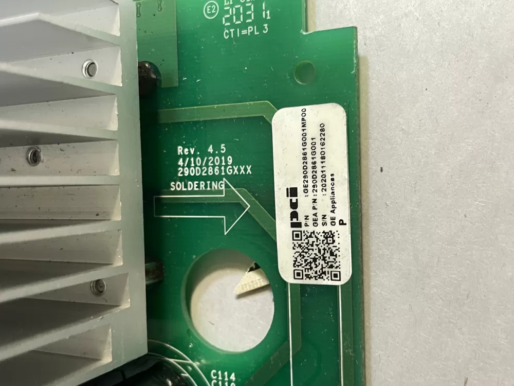 GE 290D2861G001 WH22X29049 Washer Control Board AZ194495 | Wm650