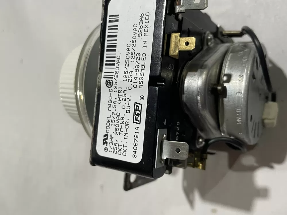 Whirlpool 3406721A AP3097855 3406721 WE04X10051 Dryer Timer AZ186322 | Wm2744