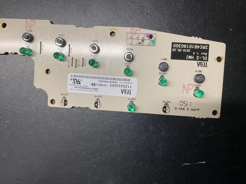 GE 165D9735G002 Dishwasher Control Board / AZ9479 | BK897