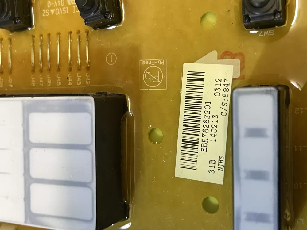 LG EBR76262201 EBR75446006 Washer Control Board AZ202407 | Wmv820