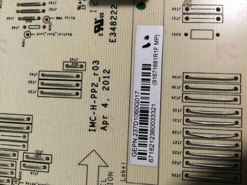 GE 237D1395G017 237D1060G017 237D1122G004 Washer Control Board AZ38899 | NRV384