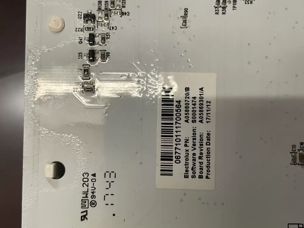 Frigidaire Electrolux A05860720 Refrigerator UI Control Board AZ90094 | Wm2001