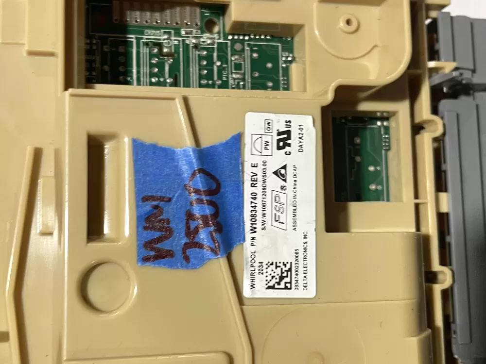 Whirlpool AP6036144 W10834740 Dishwasher Control Board  AZ153323 | Wm2500