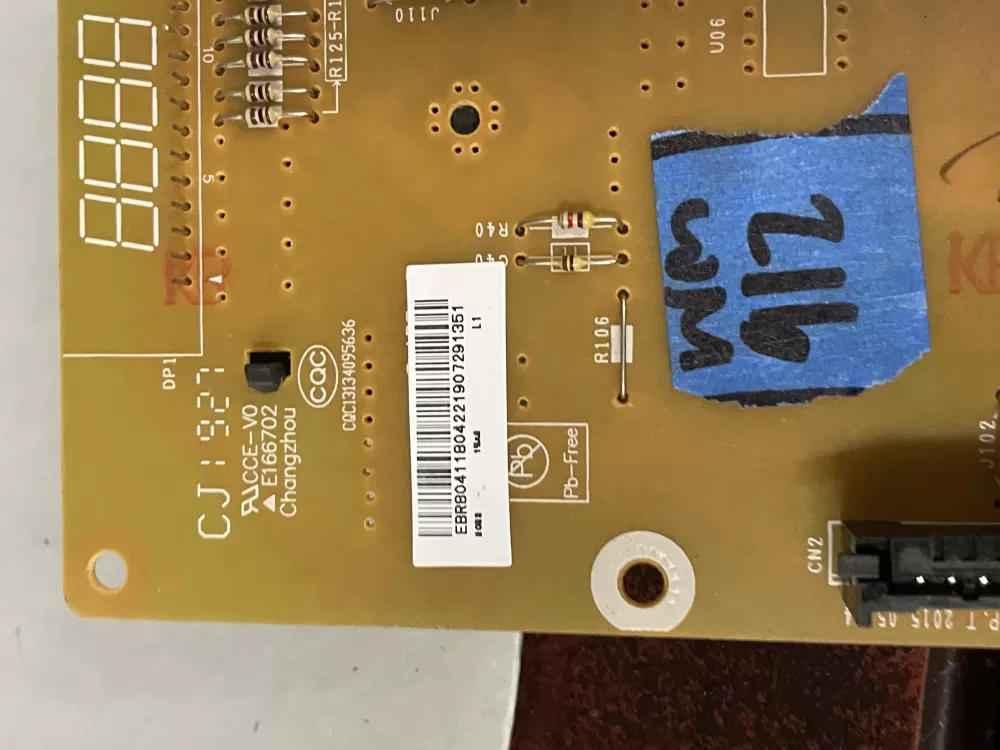 LG Kenmore EBR80411804 AP7223334 Microwave Control Board Panel AZ216045 | Wm912