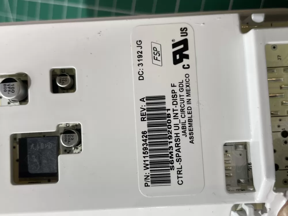 Whirlpool Refrigerator Control Board W11593426 AZ190135 | Wm820