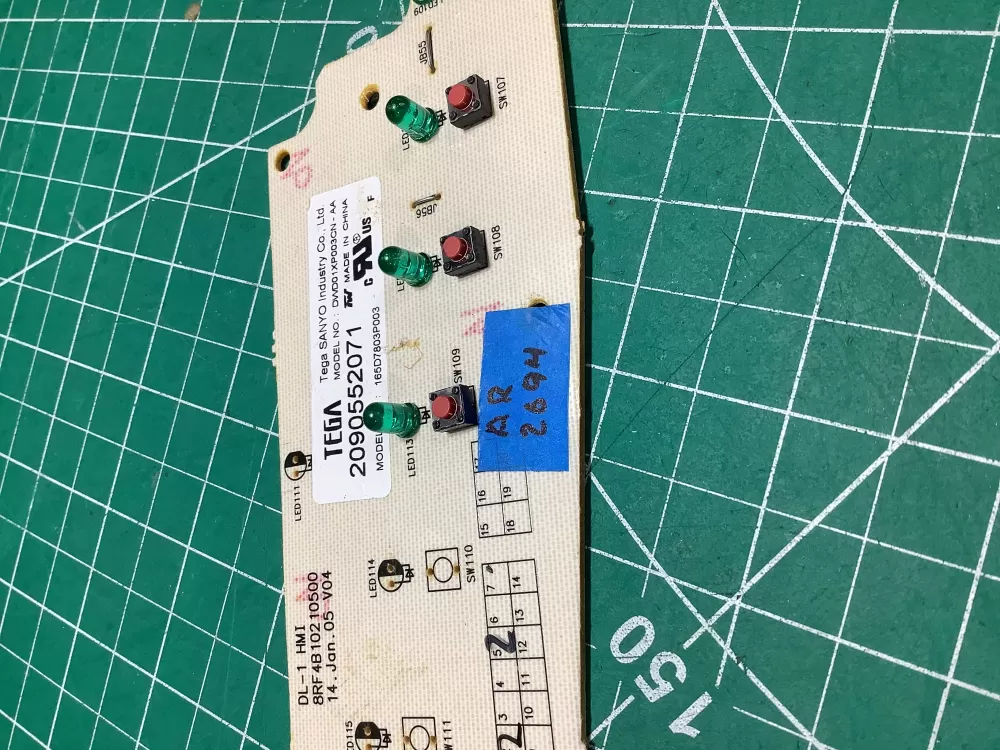 GE 165D7803P001 WD21X10378 Dishwasher Control Board AZ182791 | AR2694