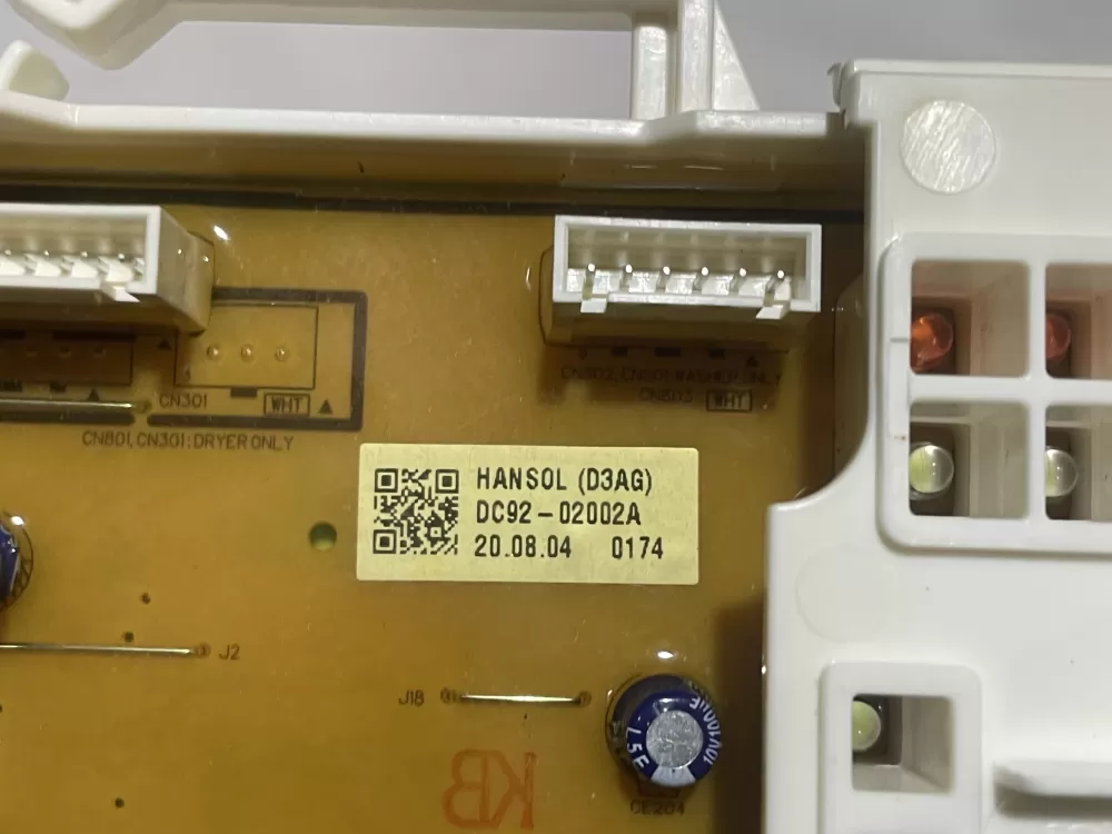 Samsung DC92 02002A Washer Control Board AZ140790 | Wmv430