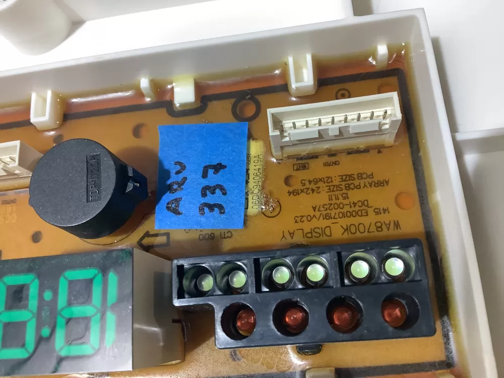 Samsung DC94-06419A Washer Display Control Board AZ193602 | ARV337