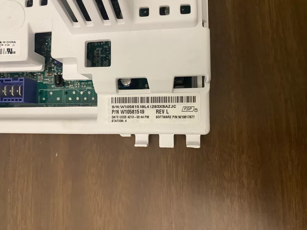 Whirlpool W10581549 W10581549 J Washer Control Board AZ101333 | BK1453