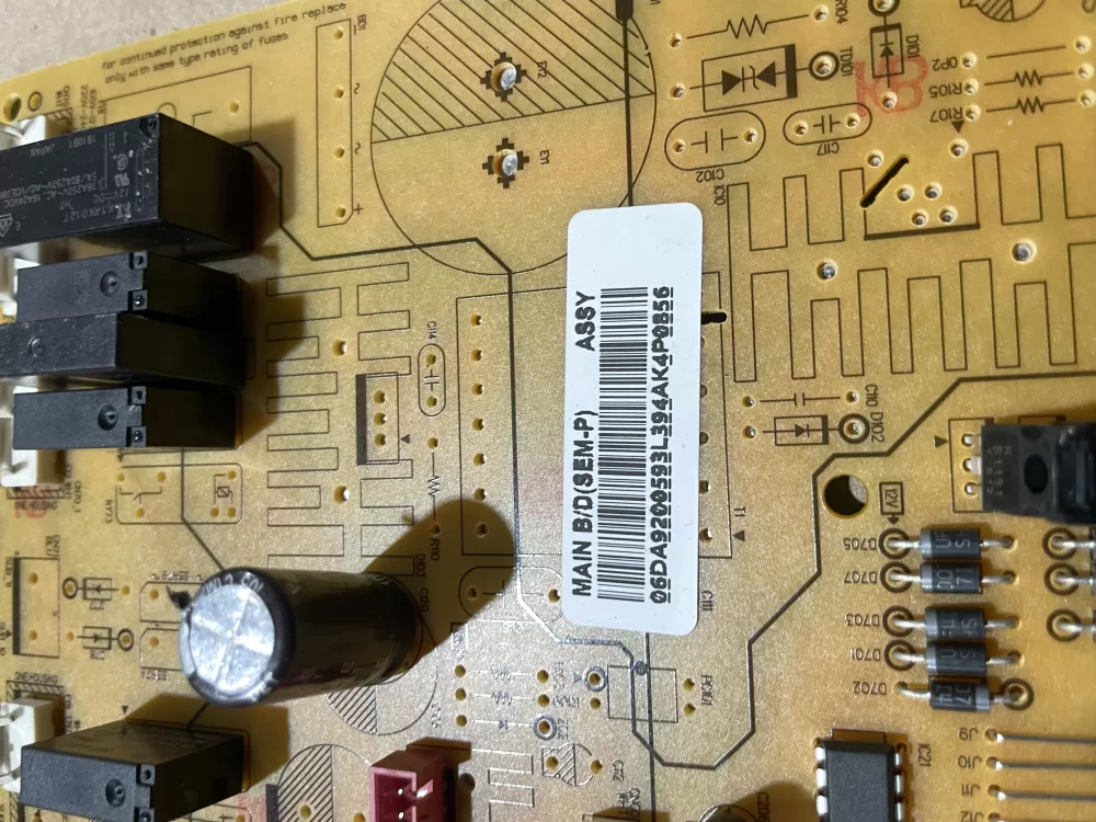 Samsung DA92 00593L Refrigerator Control Board AZ64753 | Wmv580