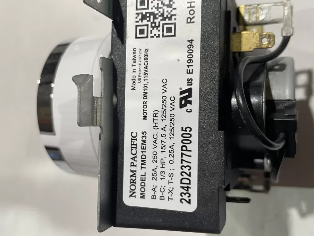 Hotpoint General Electric WE04X25280 Dryer Timer AZ185623 | Wm386