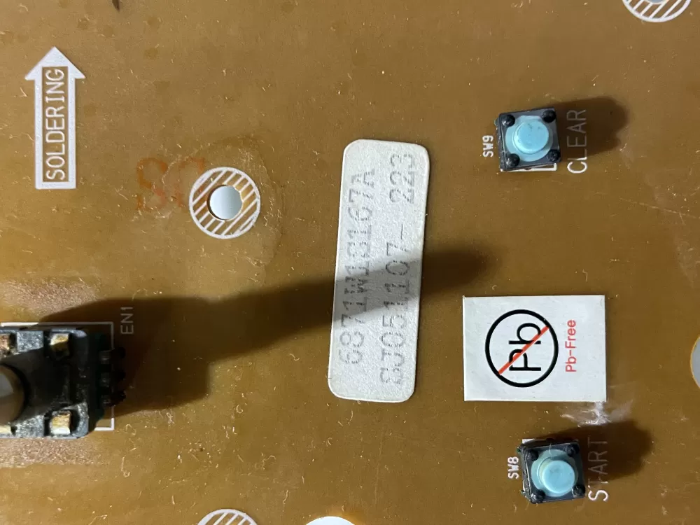 LG Microwave Control board 6871W1S167A AZ197895 | Wm2758